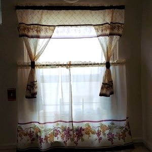 ‼️3 for $16‼️  Rod Pocket Kitchen Curtain Set